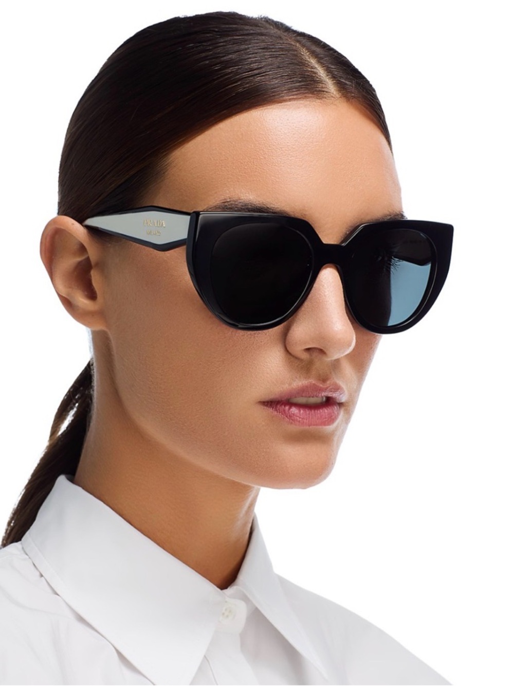 Black and White Prada Sunglasses PR 14WS